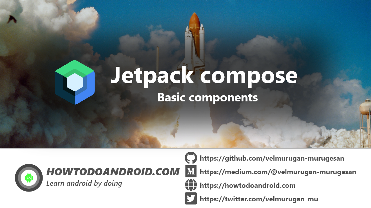 jetpack compose bacis components poster